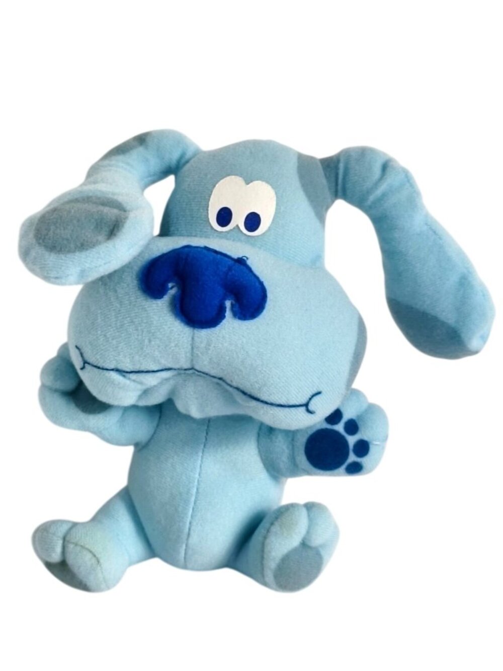 2005 Blues Clues 7" Plush Dog Toy Iconic Light Blue Nick Jr. Toddler Toys